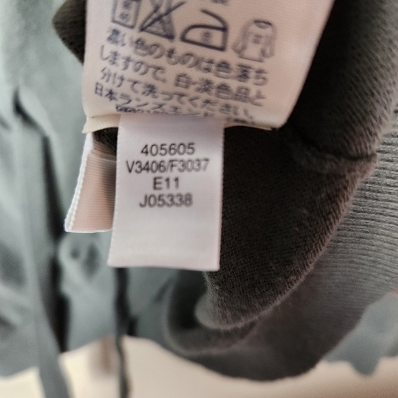 Lands End Womens Olive 100% Cotton Buttonfront Tie Waist Cardigan-Size L - Picture 6 of 6